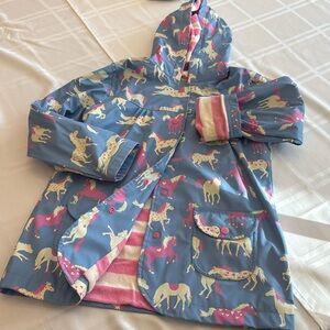 Hatley girls rain coat (terry lined) size 8